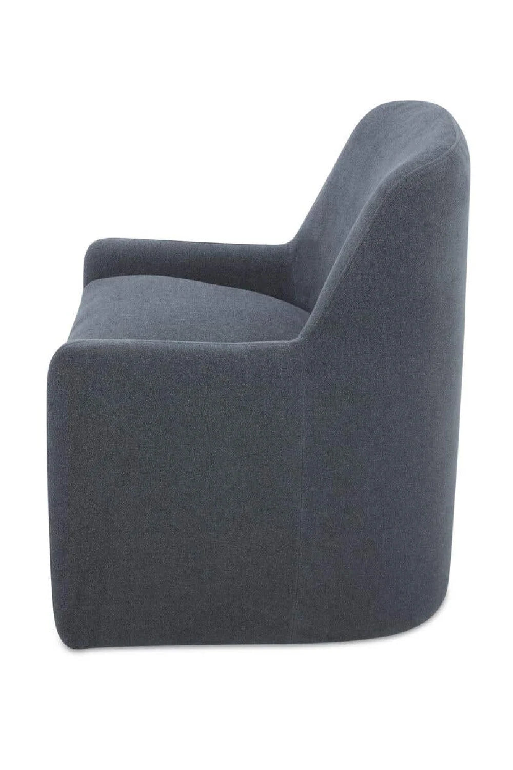 Luxury Wheeled Modern Dining Armchair European Style for Villa