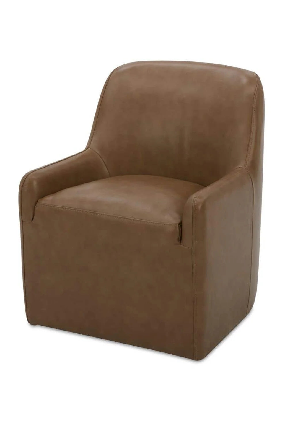 Luxury Wheeled Modern Dining Armchair European Style for Villa