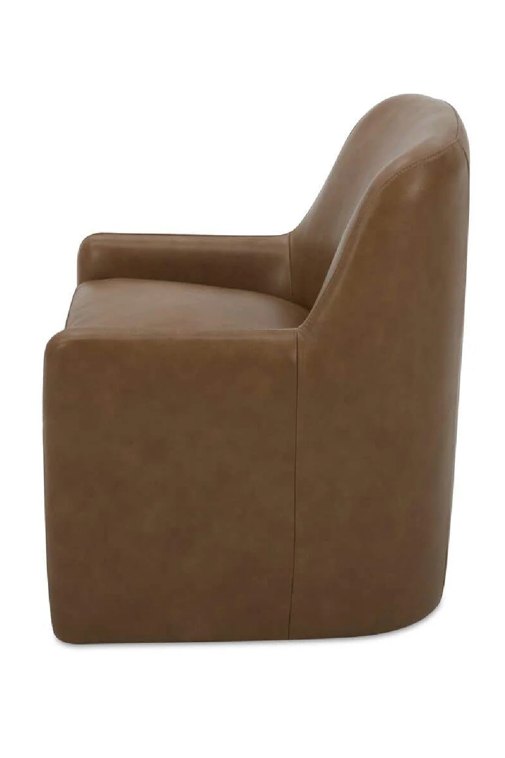Luxury Wheeled Modern Dining Armchair European Style for Villa