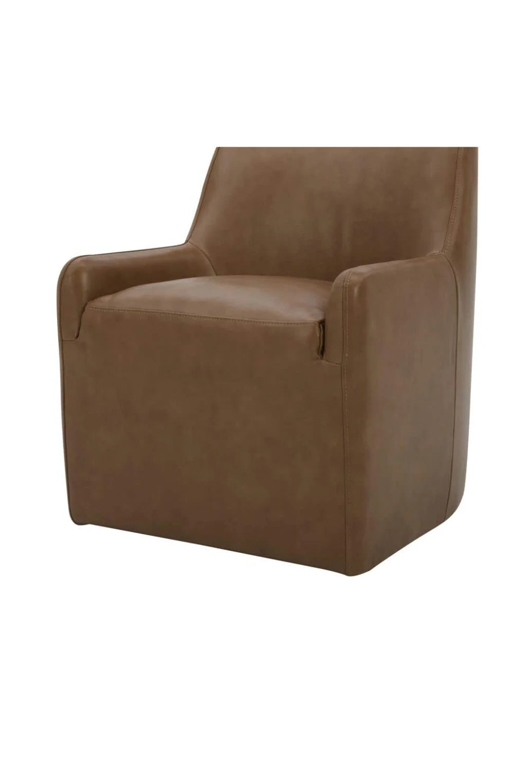 Luxury Wheeled Modern Dining Armchair European Style for Villa