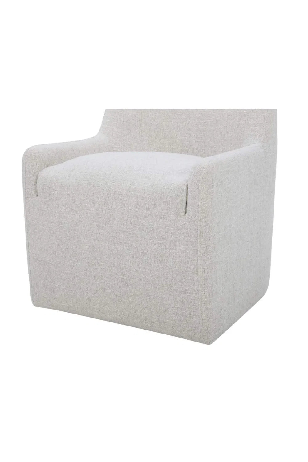 Luxury Wheeled Modern Dining Armchair European Style for Villa