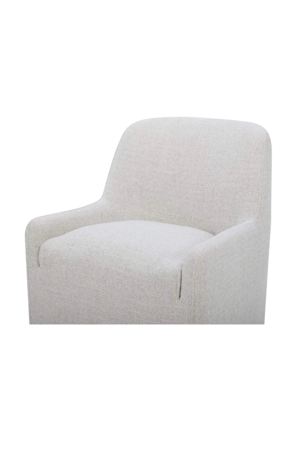 Luxury Wheeled Modern Dining Armchair European Style for Villa