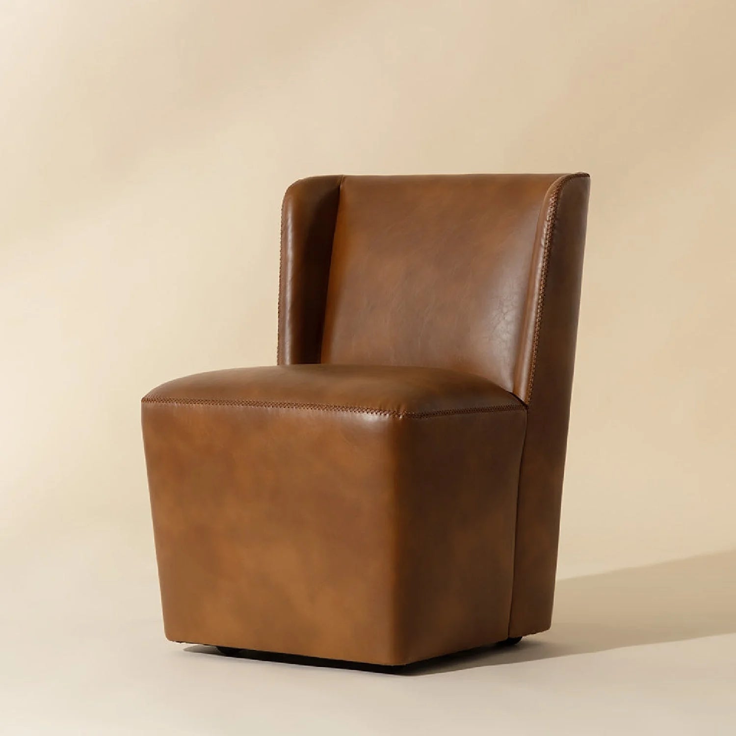 Luxury Wheeled Modern Dining Chair European Style for Villa