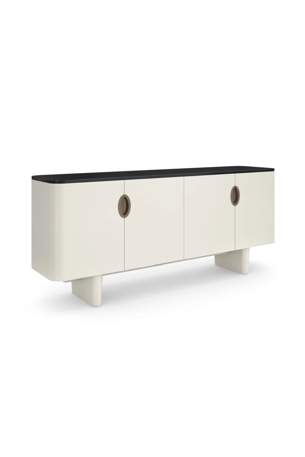 Luxury White 4-Door Sideboard European Style for Villa