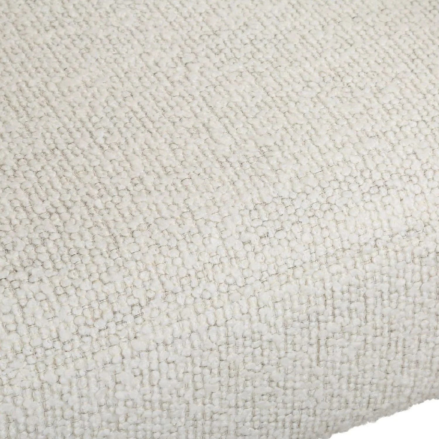Luxury White Boucle Barrel Accent Chair Modern Italian Style for Villa