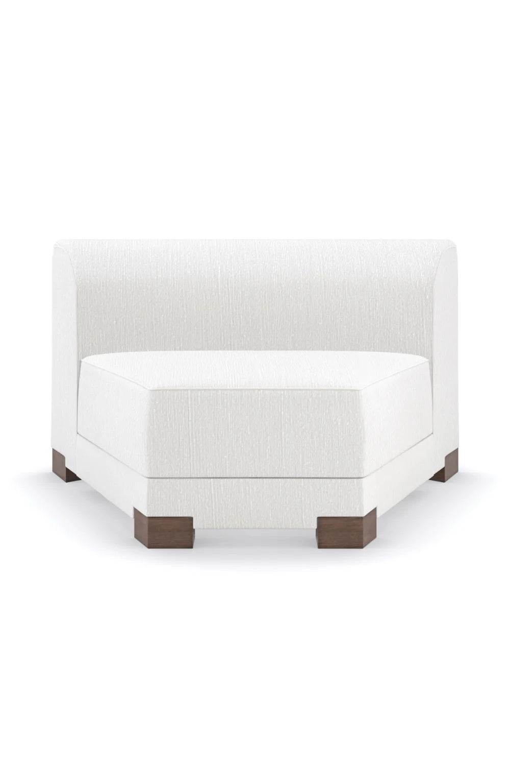 Luxury White Chenille Modular Chair Modern Italian Style for Villa