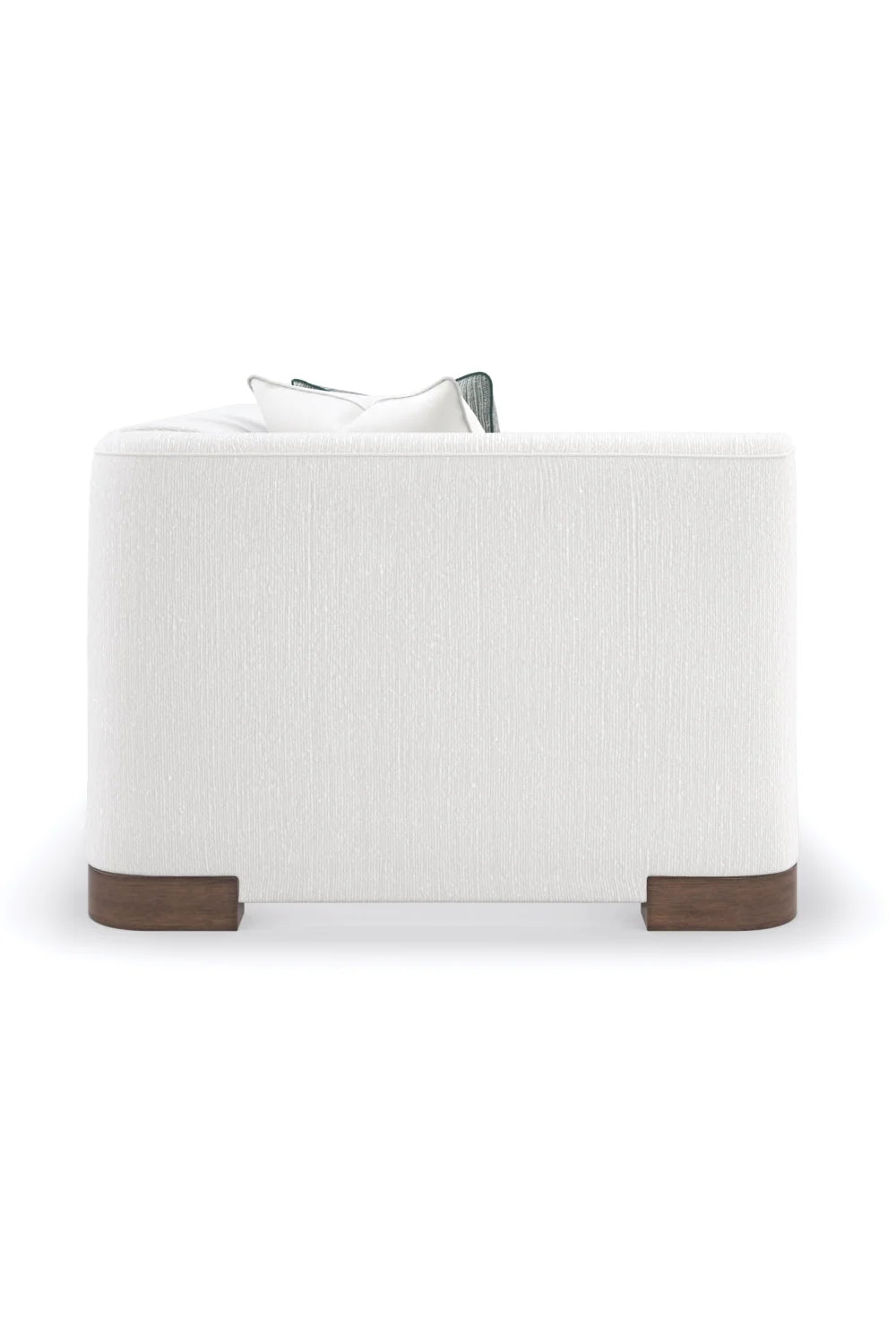 Luxury White Chenille Modular Chair Modern Italian Style for Villa