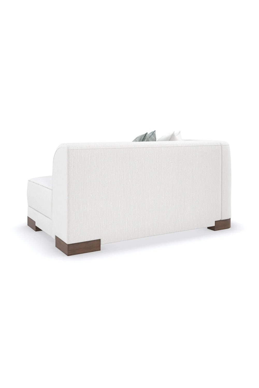 Luxury White Chenille Modular Chair Modern Italian Style for Villa