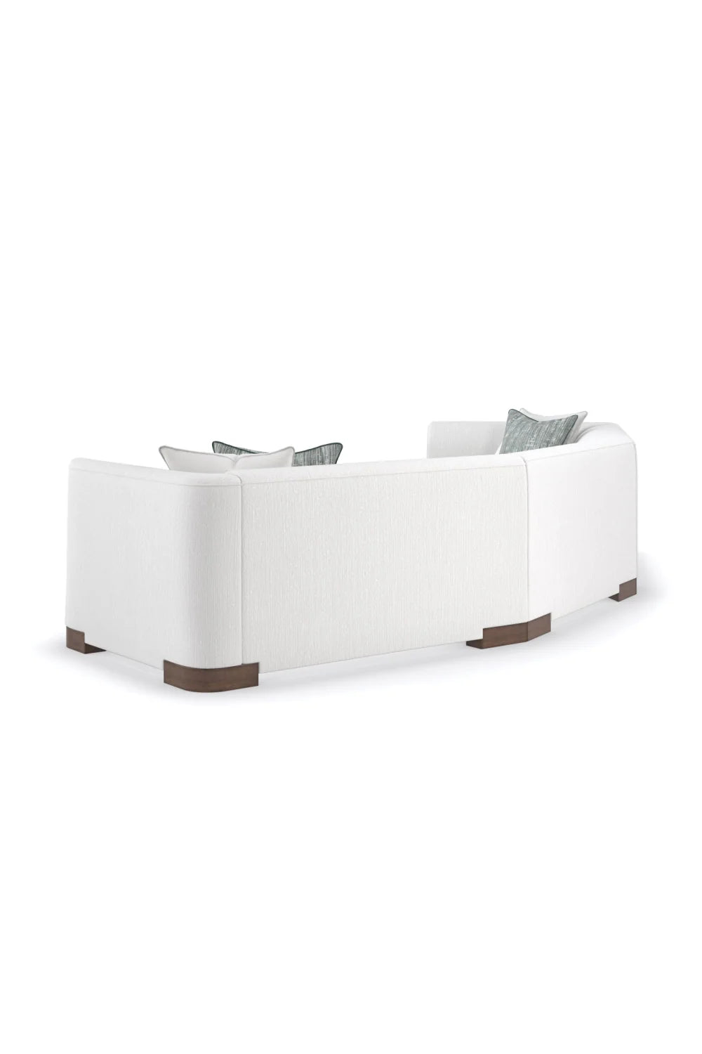Luxury White Chenille Modular Chair Modern Italian Style for Villa