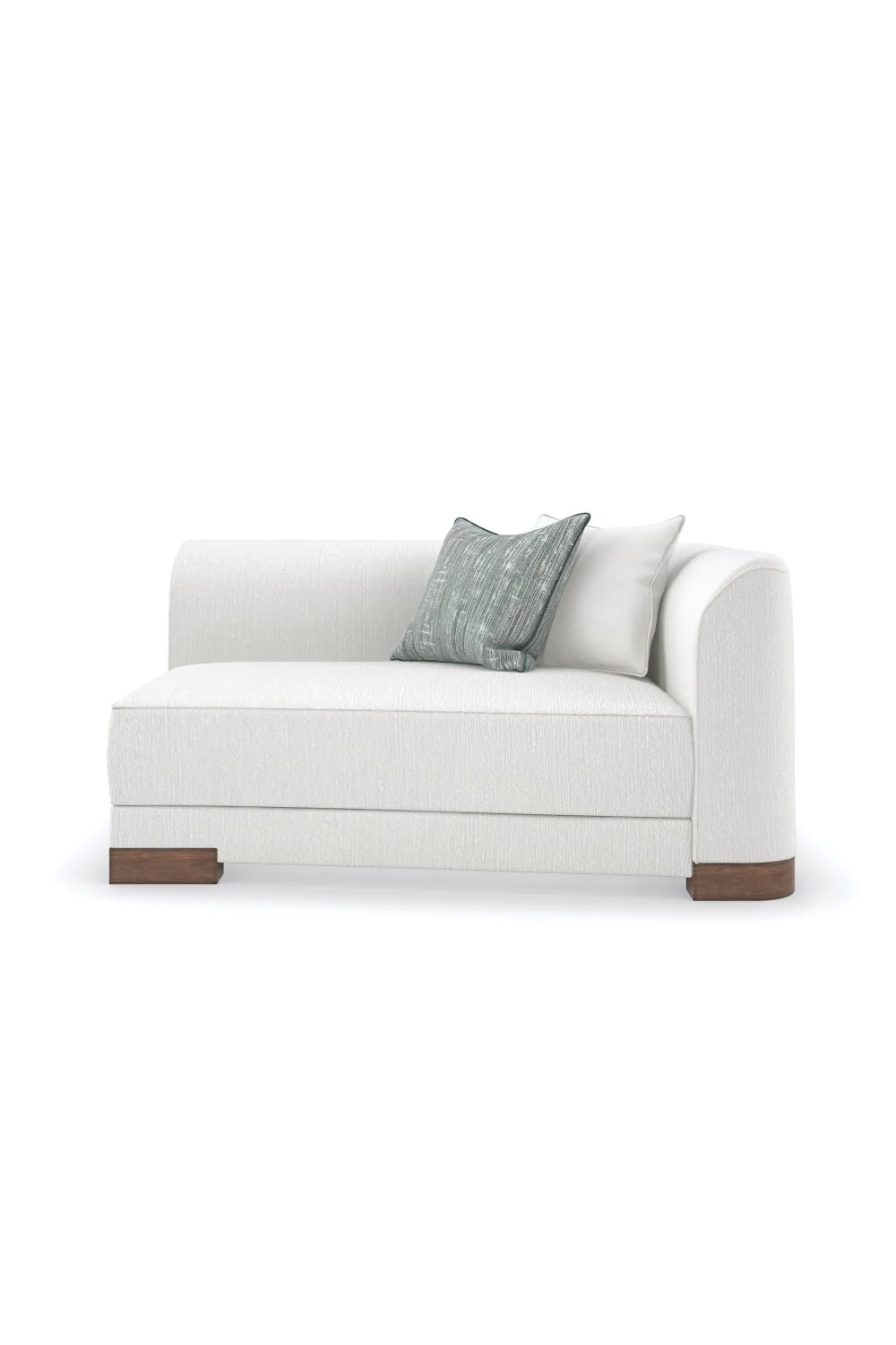 Luxury White Chenille Modular Chair Modern Italian Style for Villa