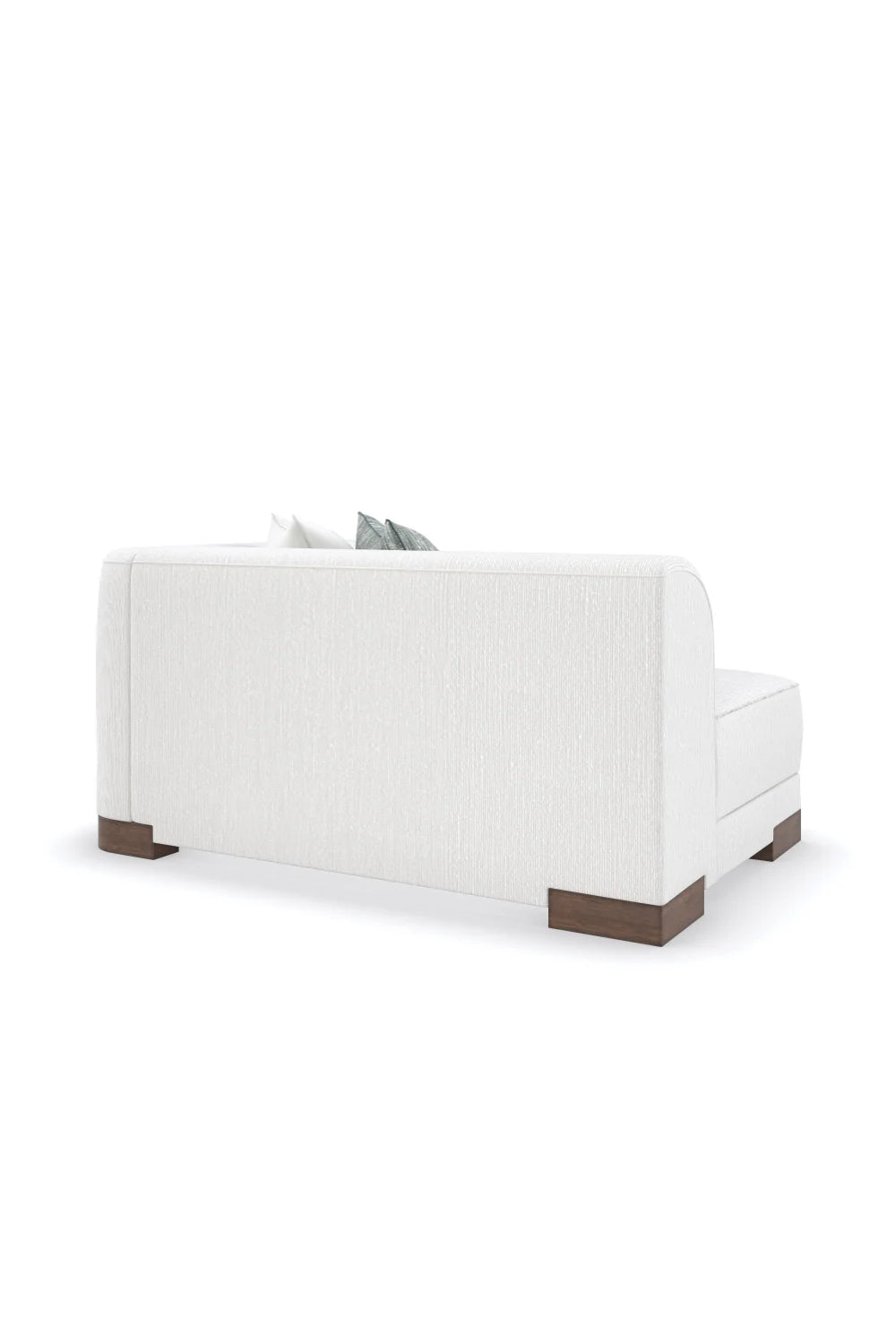 Luxury White Chenille Modular Chair Modern Italian Style for Villa