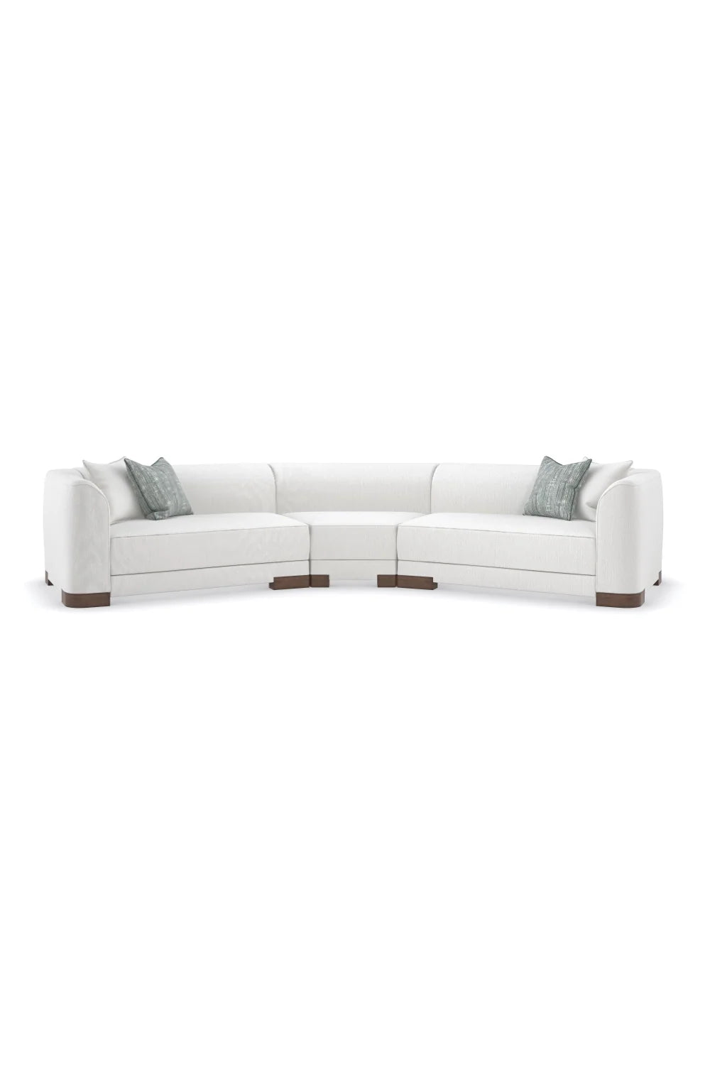 Luxury White Chenille Modular Chair Modern Italian Style for Villa
