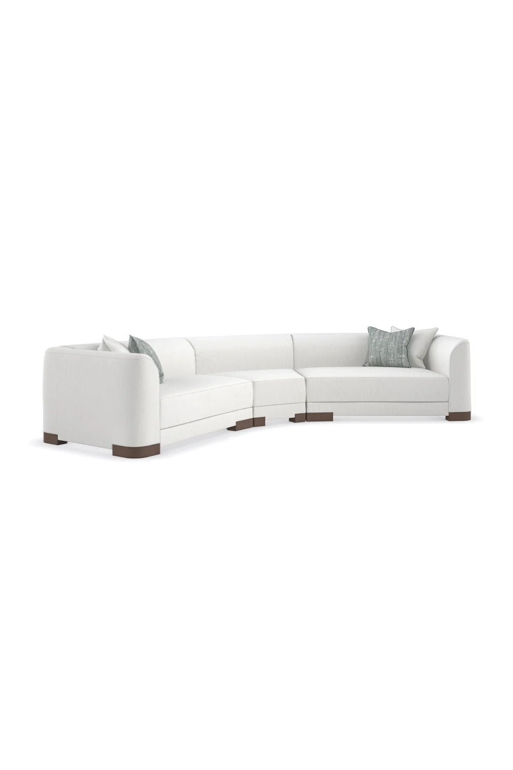 Luxury White Chenille Modular Chair Modern Italian Style for Villa