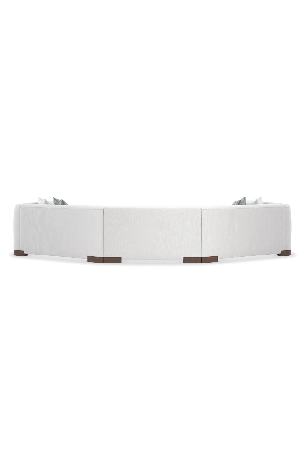 Luxury White Chenille Modular Chair Modern Italian Style for Villa