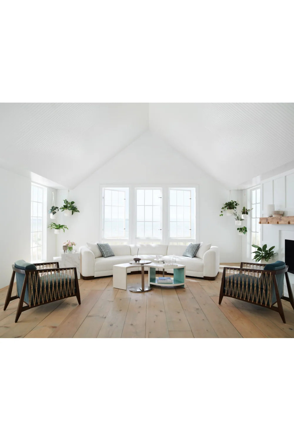 Luxury White Chenille Modular Chair Modern Italian Style for Villa