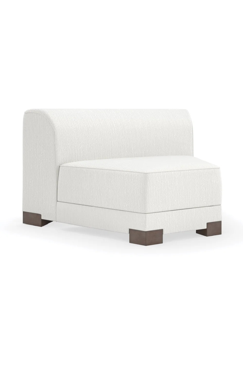 Luxury White Chenille Modular Chair Modern Italian Style for Villa