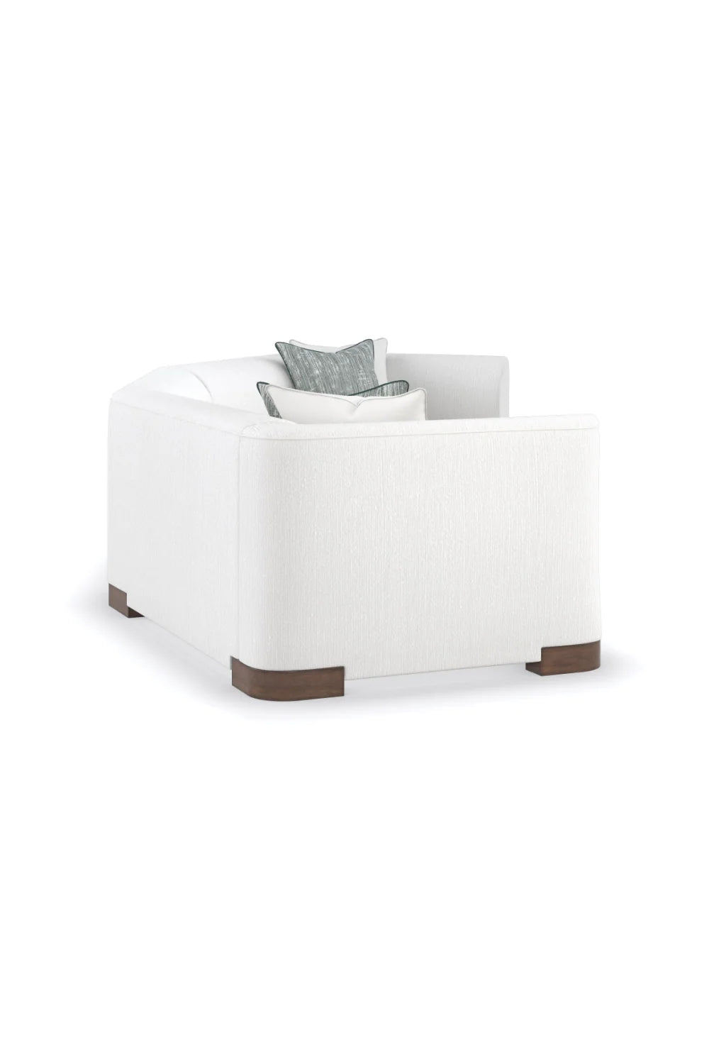 Luxury White Chenille Modular Chair Modern Italian Style for Villa