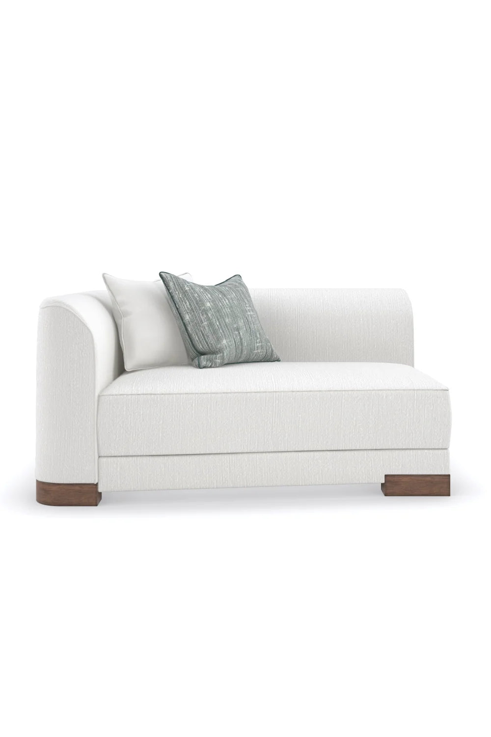 Luxury White Chenille Modular Chair Modern Italian Style for Villa