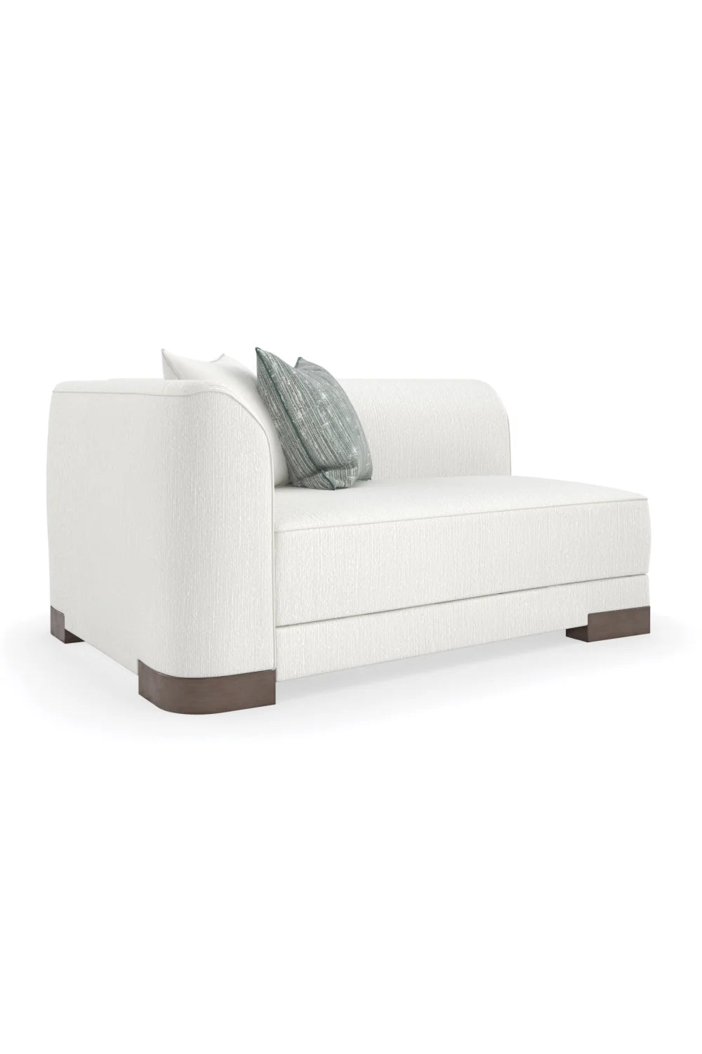 Luxury White Chenille Modular Chair Modern Italian Style for Villa
