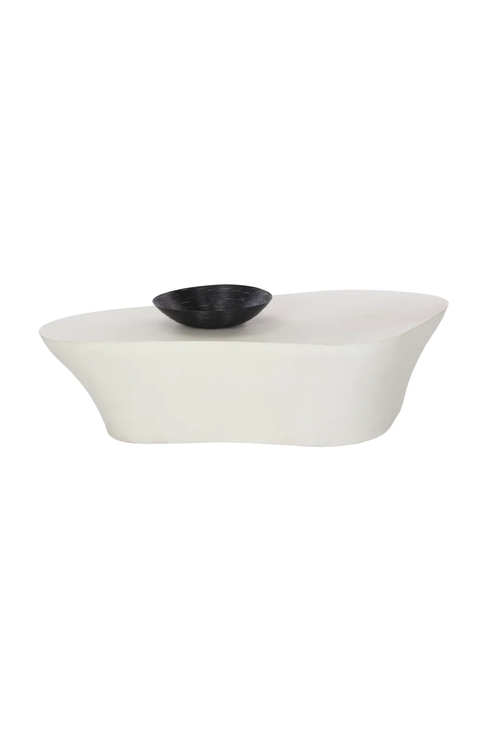 Luxury White Concrete Coffee Table Modern Italian Style for Villa