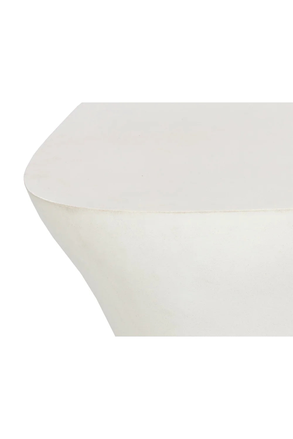 Luxury White Concrete Coffee Table Modern Italian Style for Villa