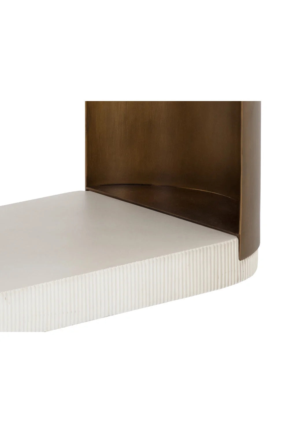 Luxury White Concrete Console Table Modern Italian Style for Villa