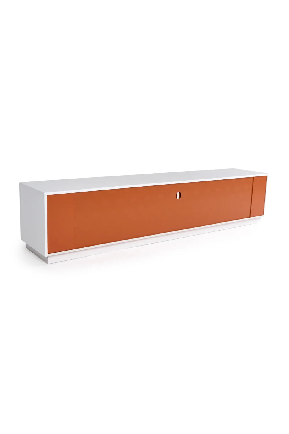 Luxury White Crocodile Textured Sideboard Modern Italian Style for Villa