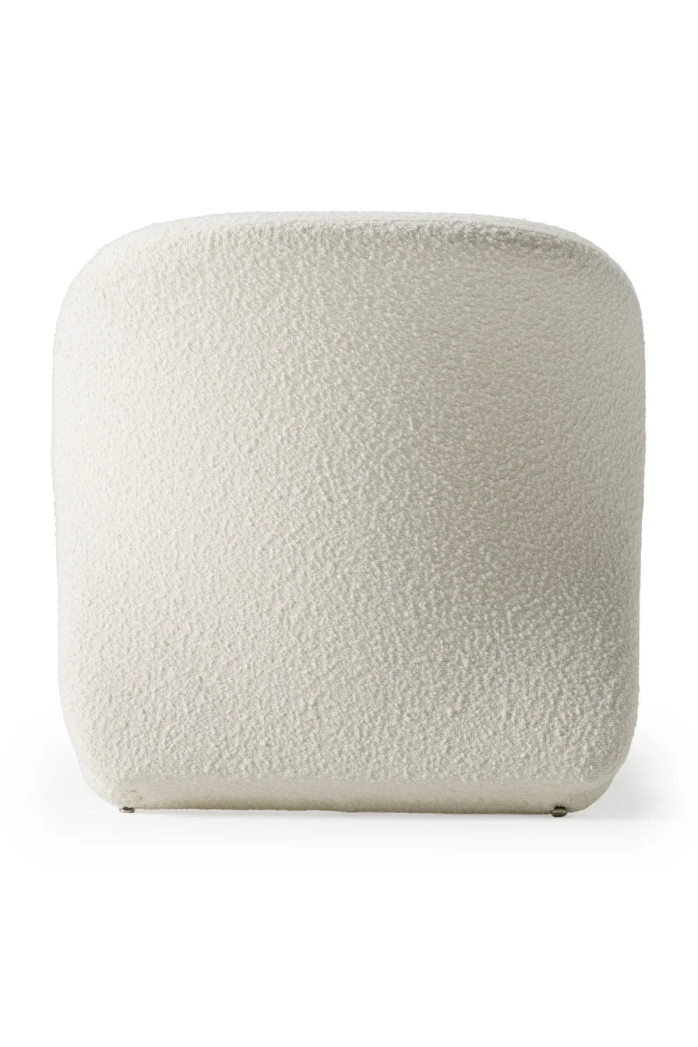 Luxury White Curved Accent Chair Modern Italian Style for Villa
