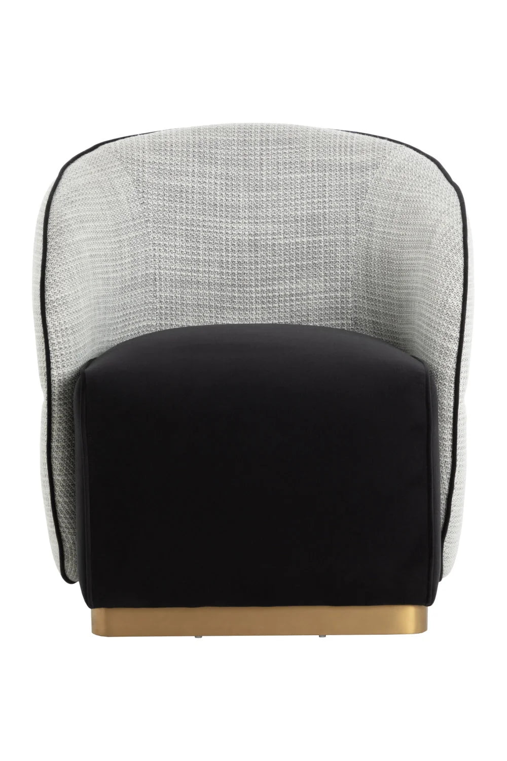 Luxury White Curved Lounge Chair Modern Italian Style for Villa