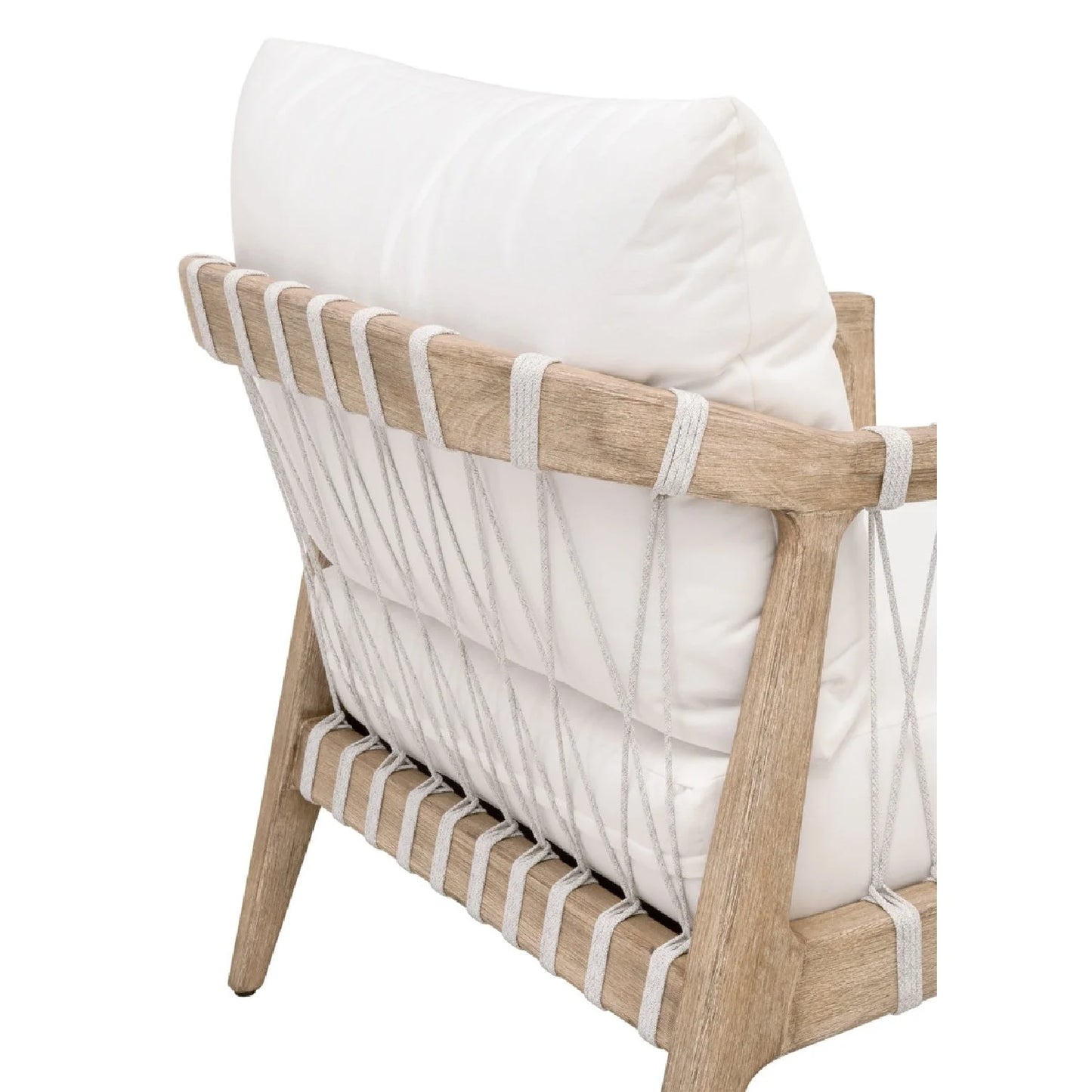 Luxury White Cushioned Club Chair European Style for Villa