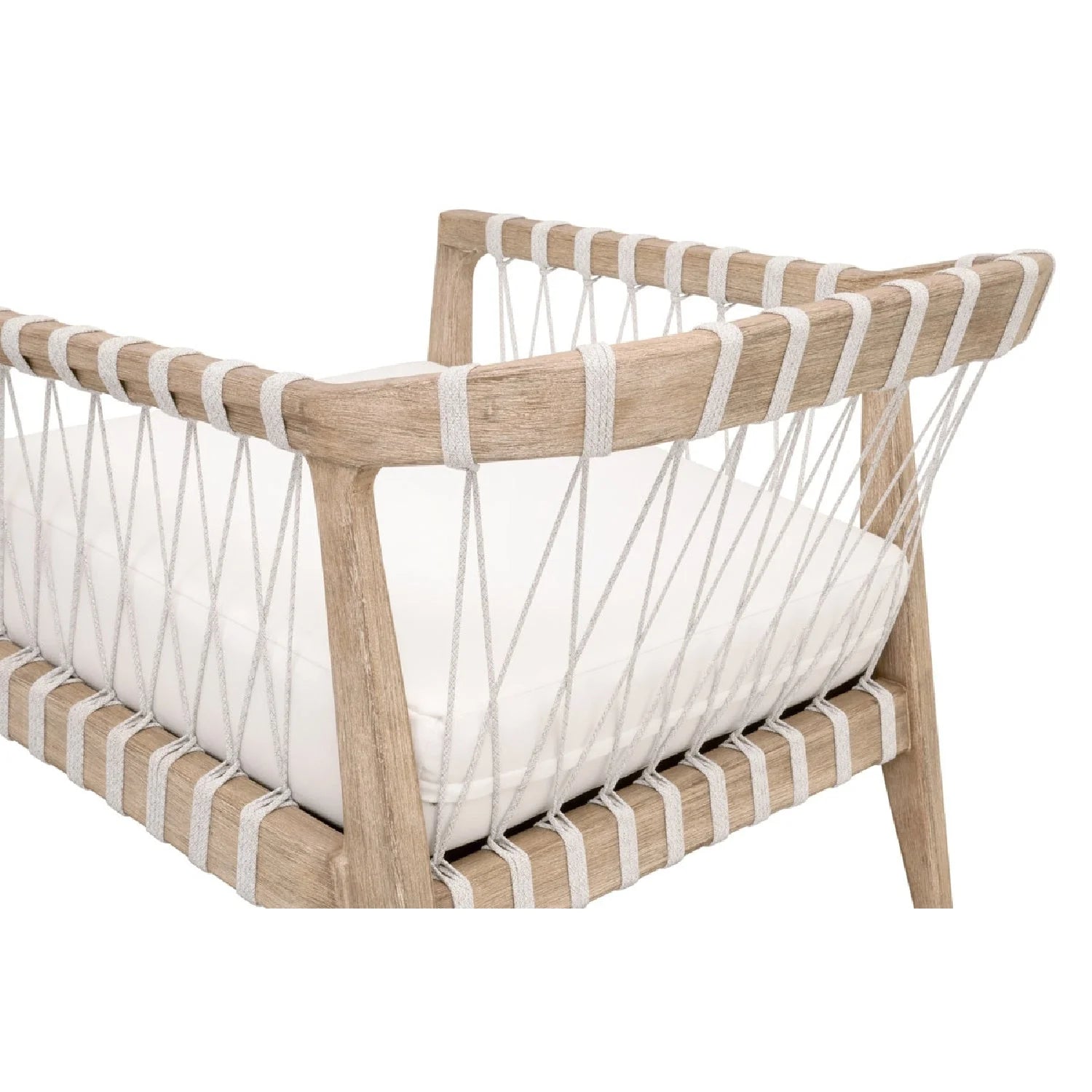 Luxury White Cushioned Club Chair European Style for Villa