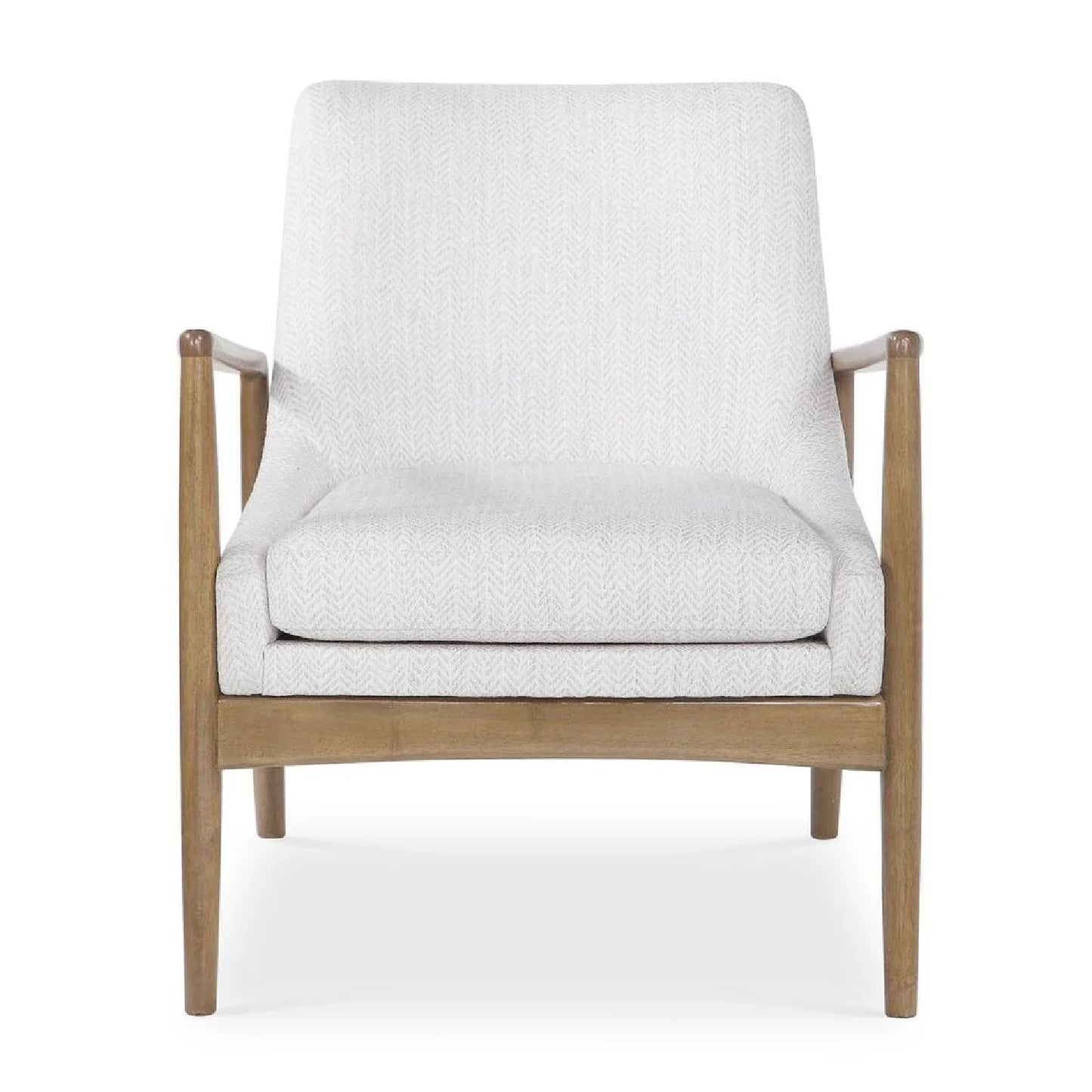 Luxury White Fabric Accent Chair European Style for Villa