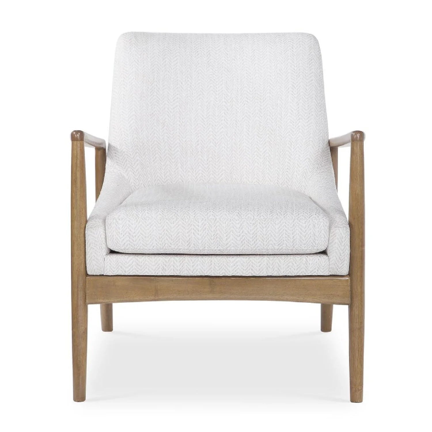 Luxury White Fabric Accent Chair European Style for Villa