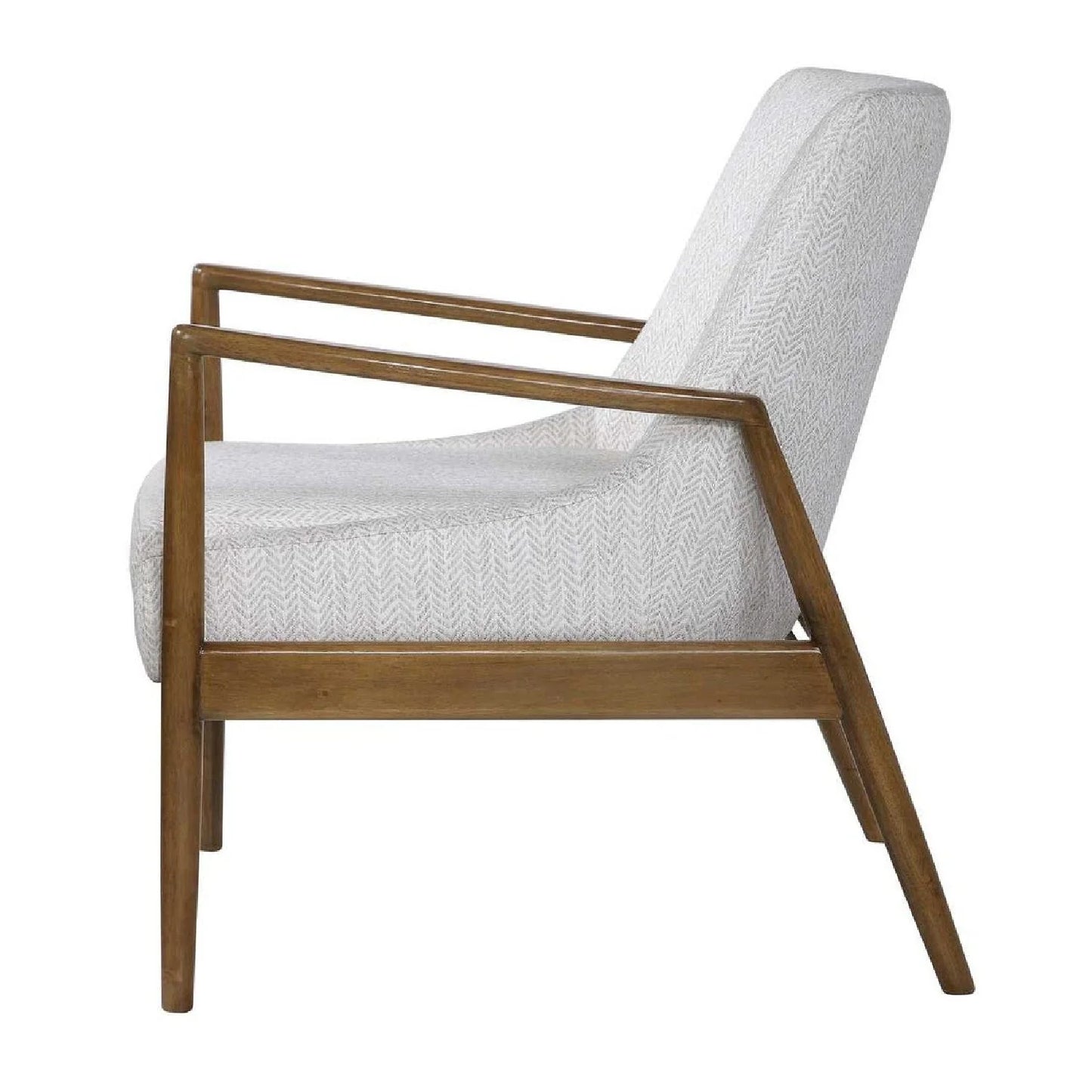 Luxury White Fabric Accent Chair European Style for Villa