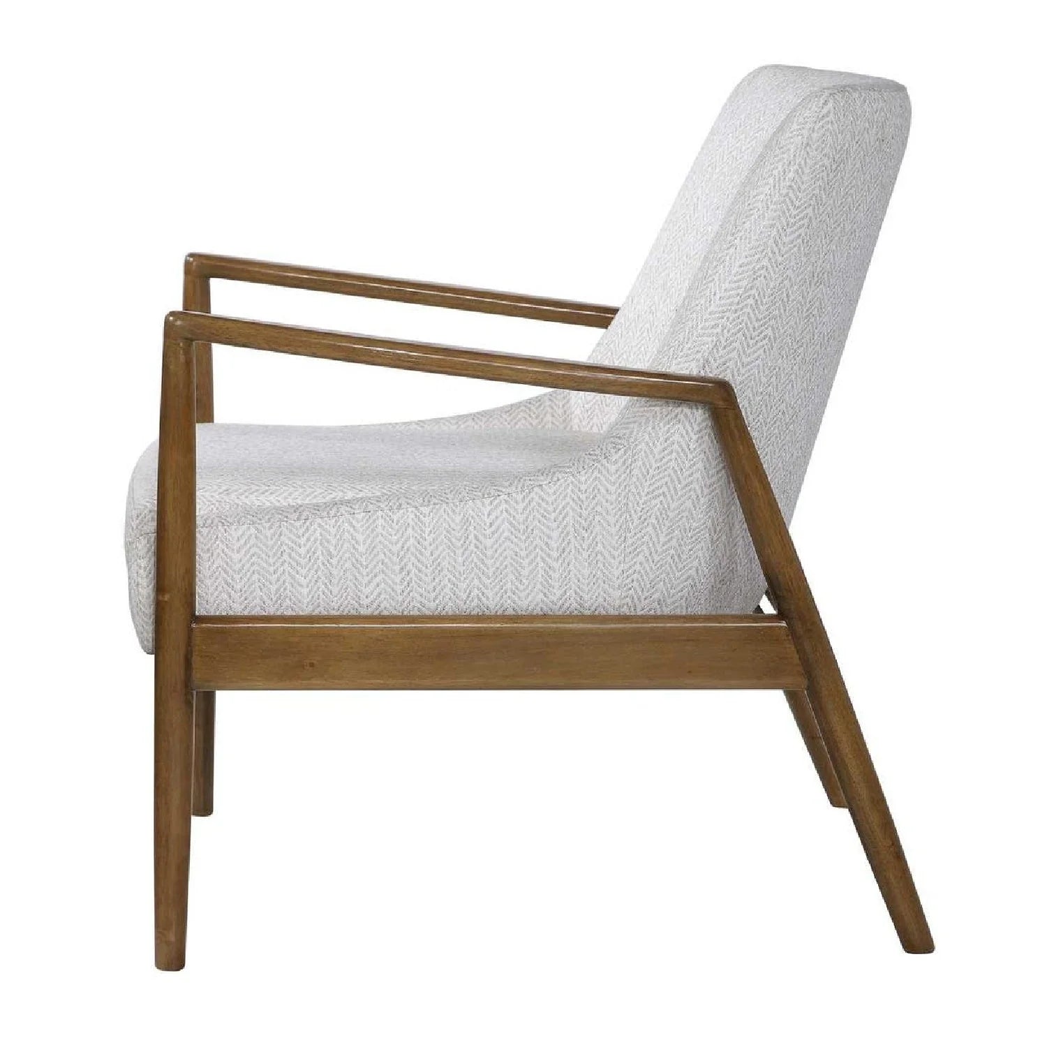 Luxury White Fabric Accent Chair European Style for Villa