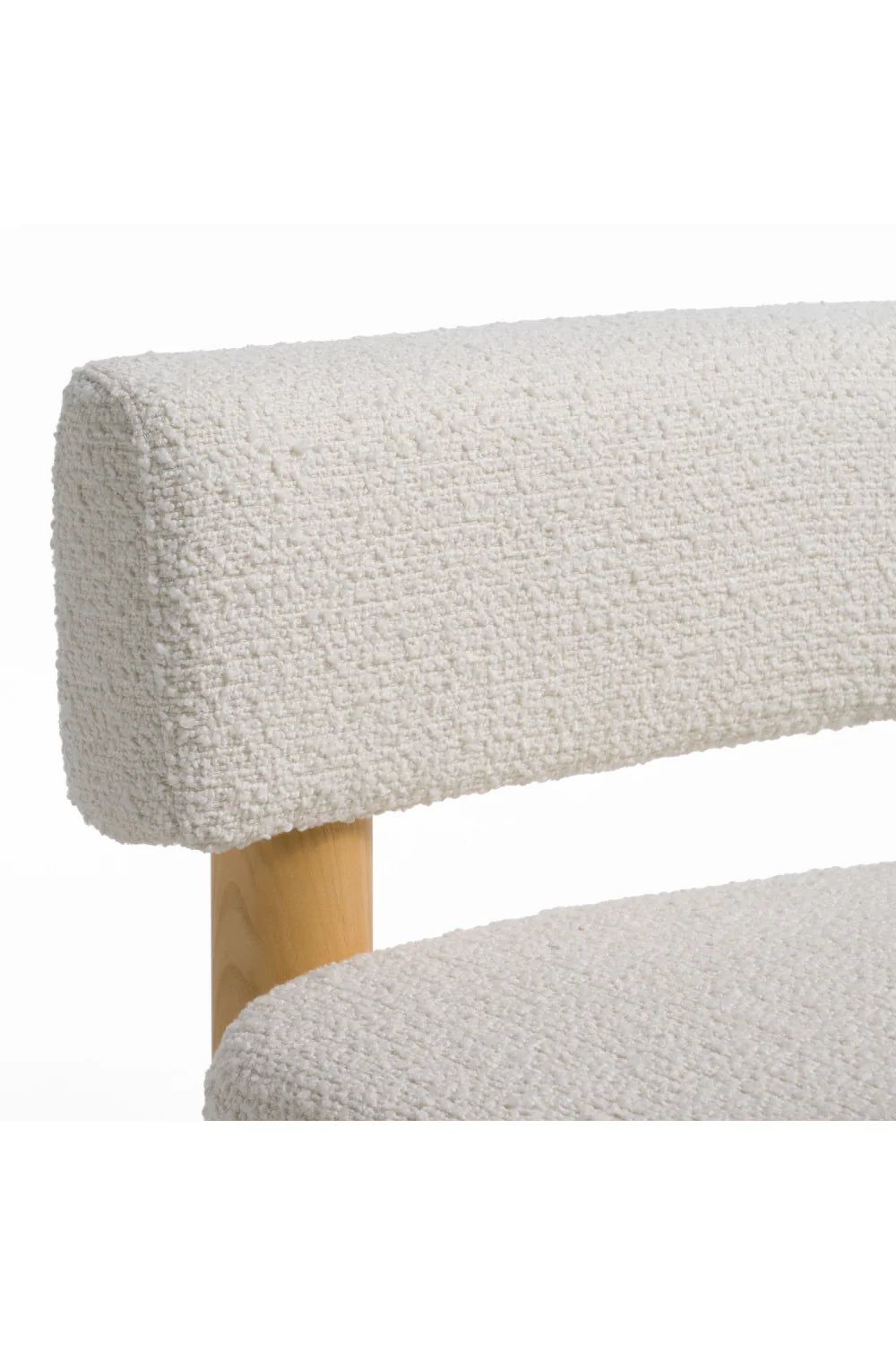 Luxury White Fabric Accent Chair Modern Italian Style for Villa