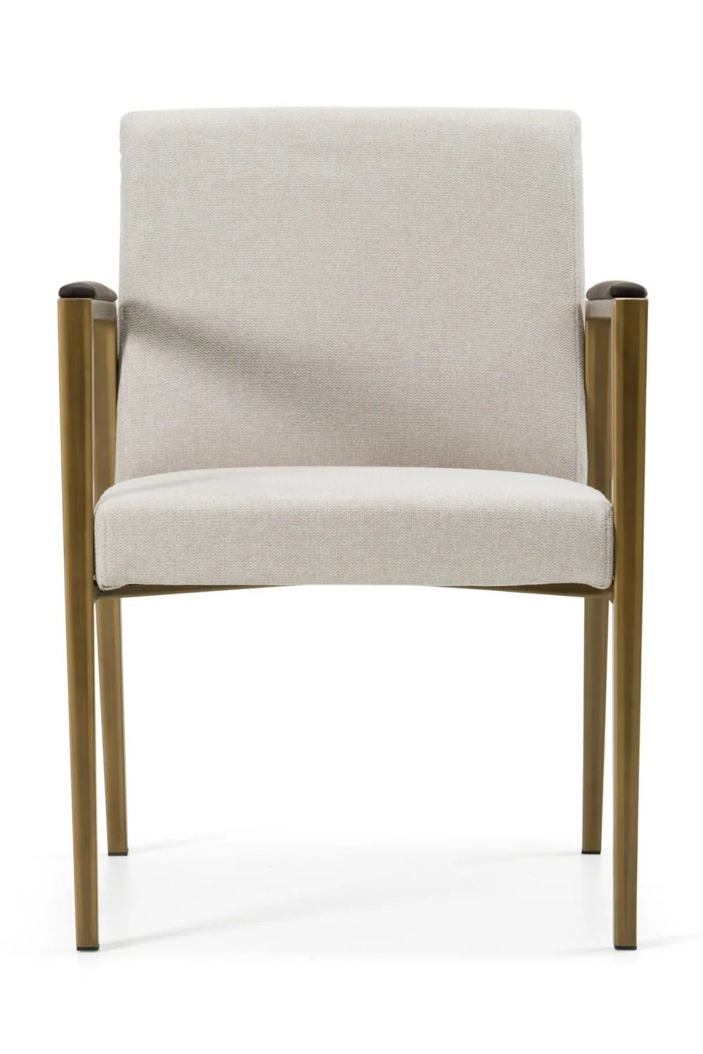 Luxury White Fabric Dining Chair European Style for Villa