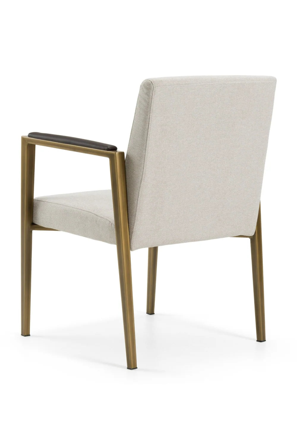 Luxury White Fabric Dining Chair European Style for Villa