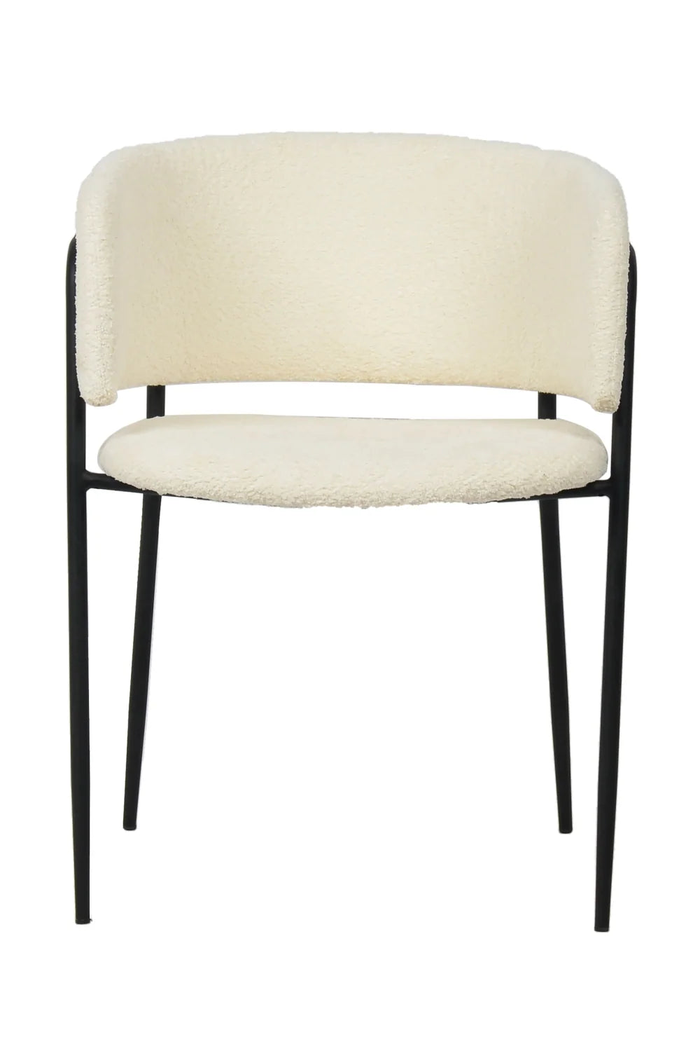Luxury White Fabric Modern Dining Chair European Style for Villa