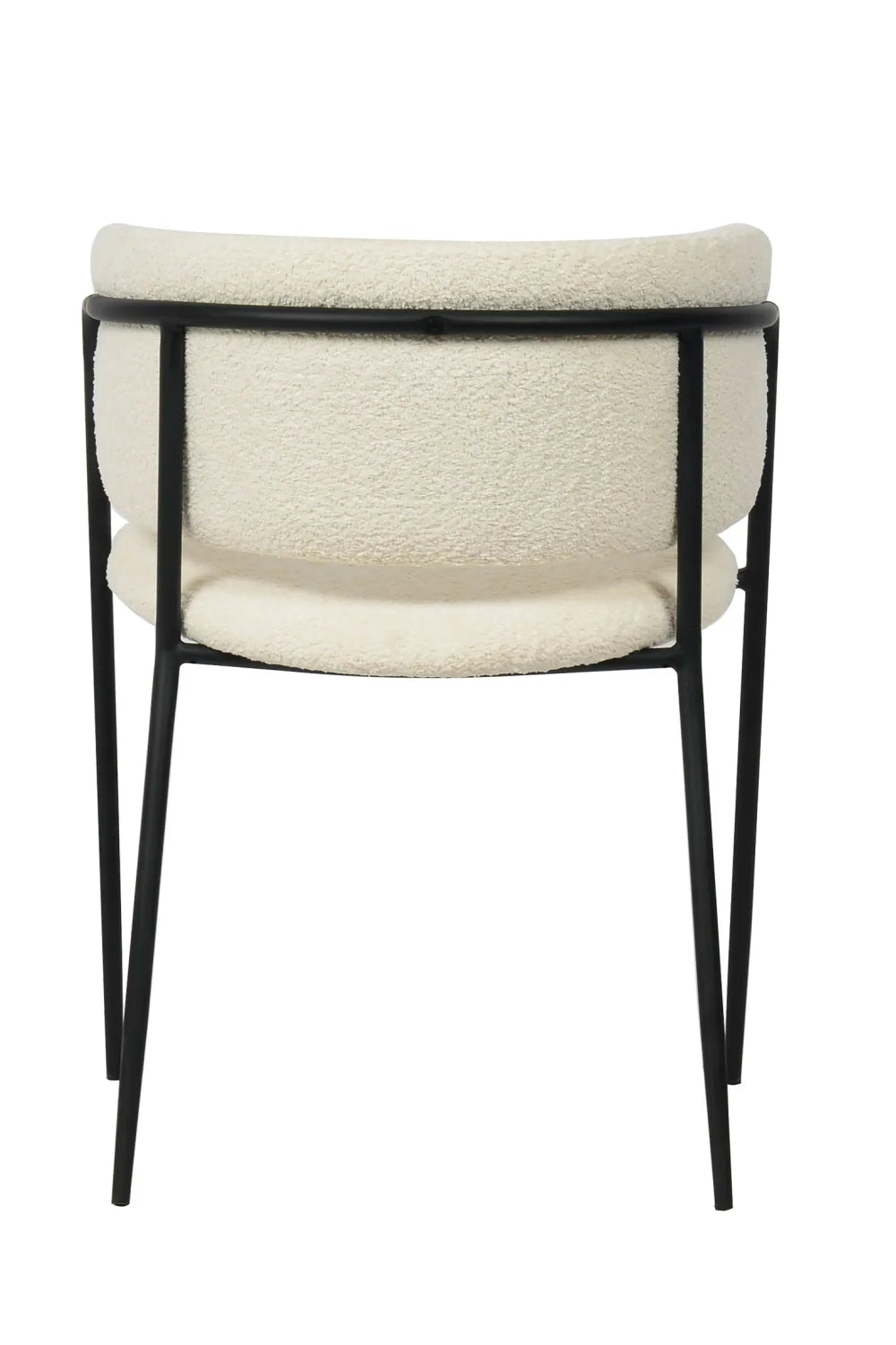 Luxury White Fabric Modern Dining Chair European Style for Villa