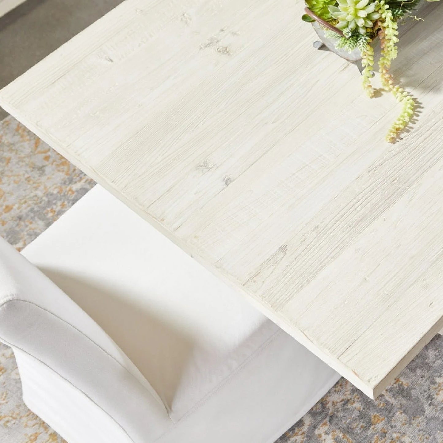 Luxury White Fabric Modern Dining Chair European Style for Villa