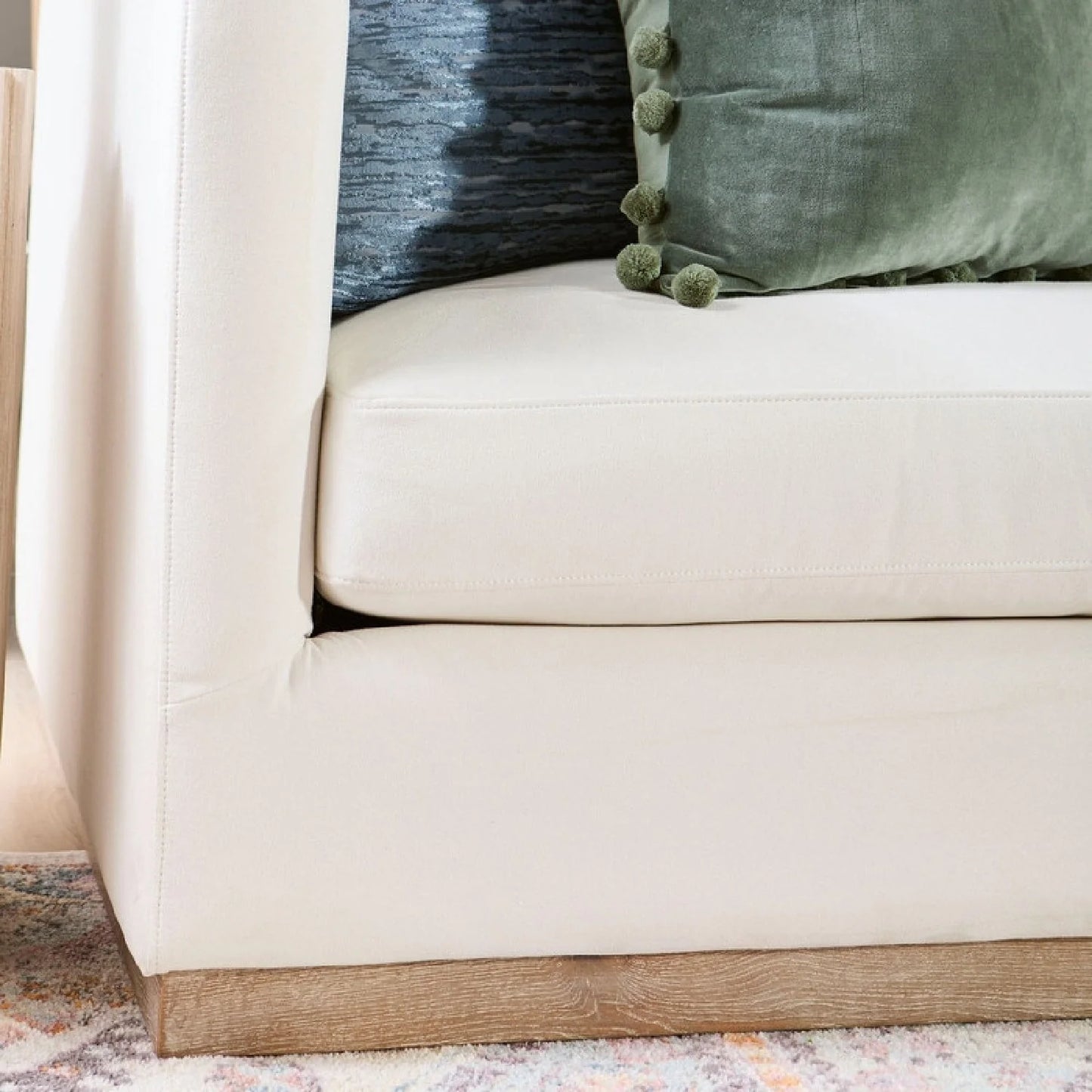 Luxury White Fabric Sofa Modern Italian Style for Villa