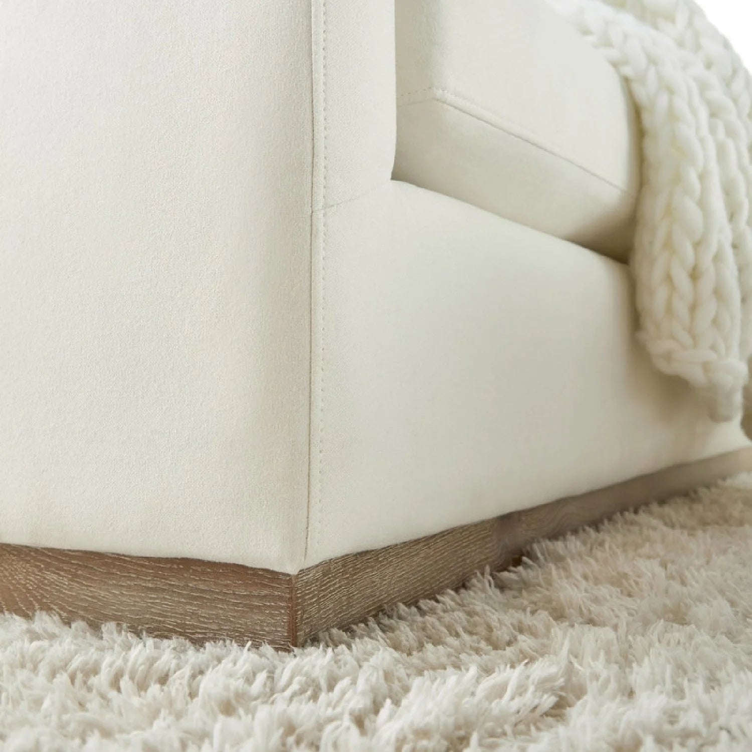 Luxury White Fabric Sofa Modern Italian Style for Villa