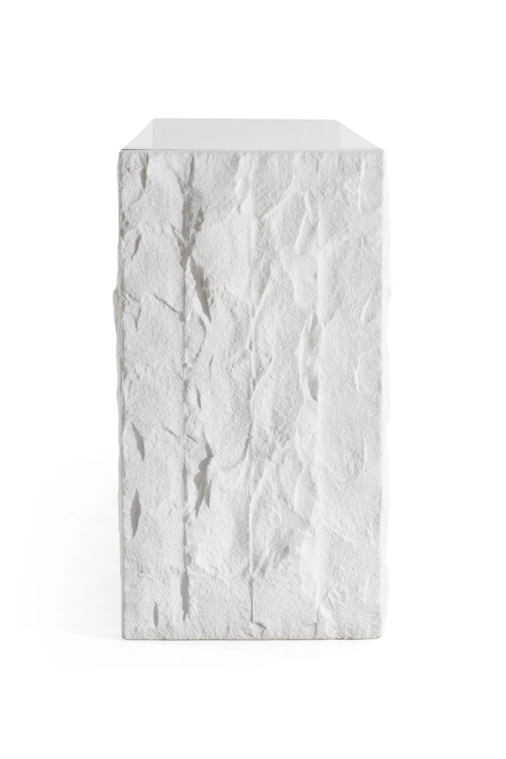Luxury White Fiberglass Sideboard European Style for Villa