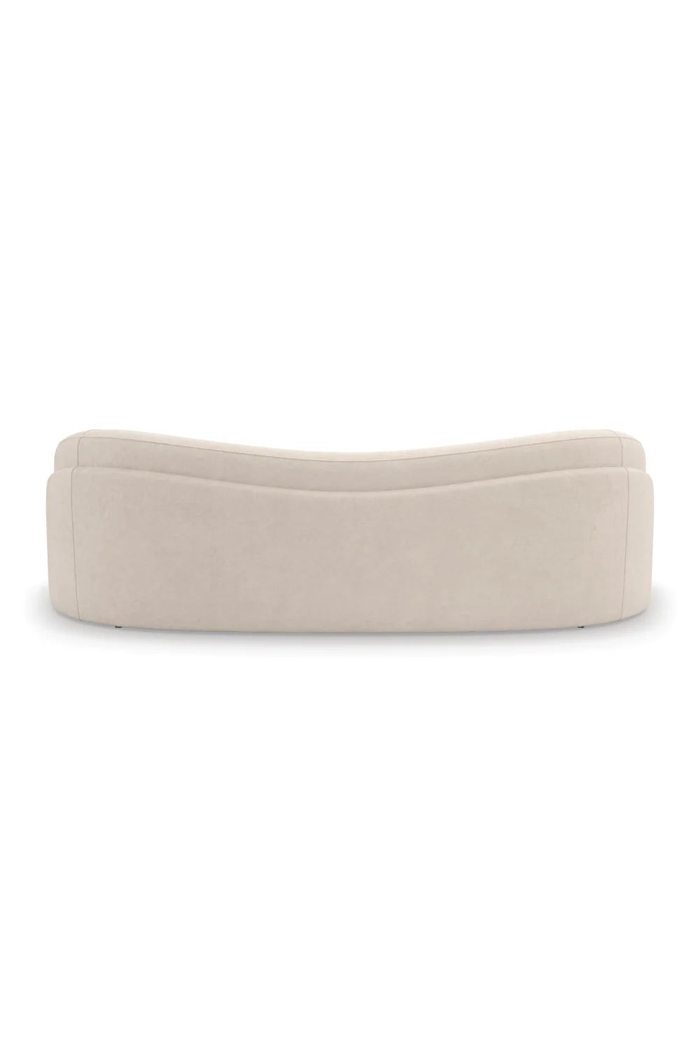 Luxury White Free-Form Curved Sofa Modern Italian Style for Villa