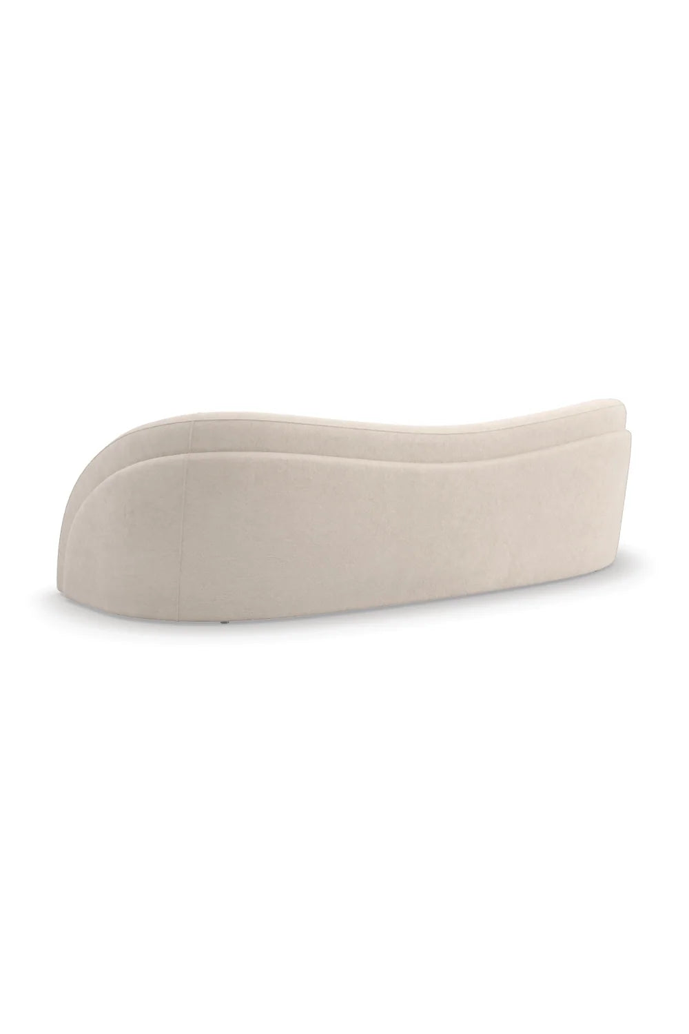 Luxury White Free-Form Curved Sofa Modern Italian Style for Villa
