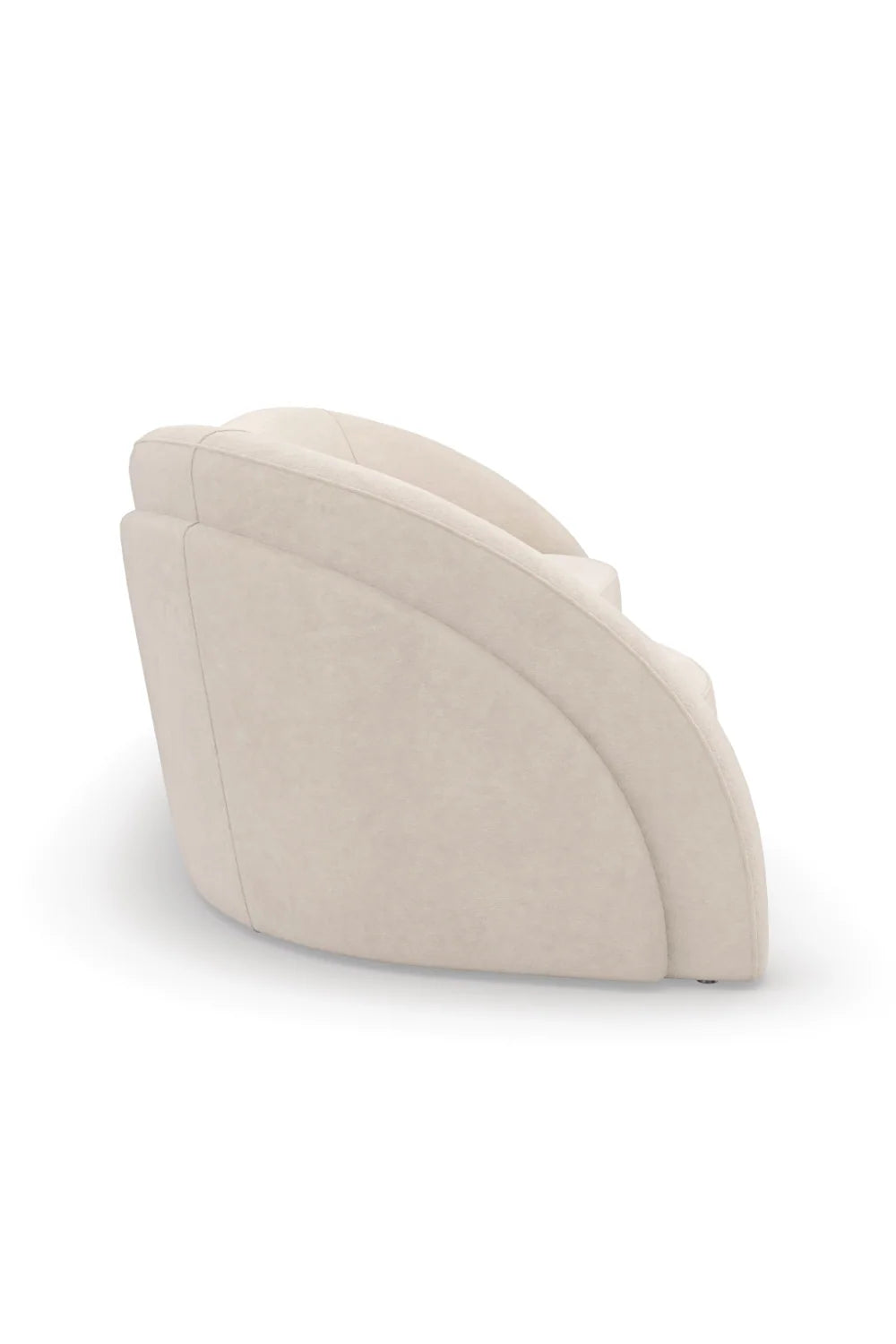 Luxury White Free-Form Curved Sofa Modern Italian Style for Villa