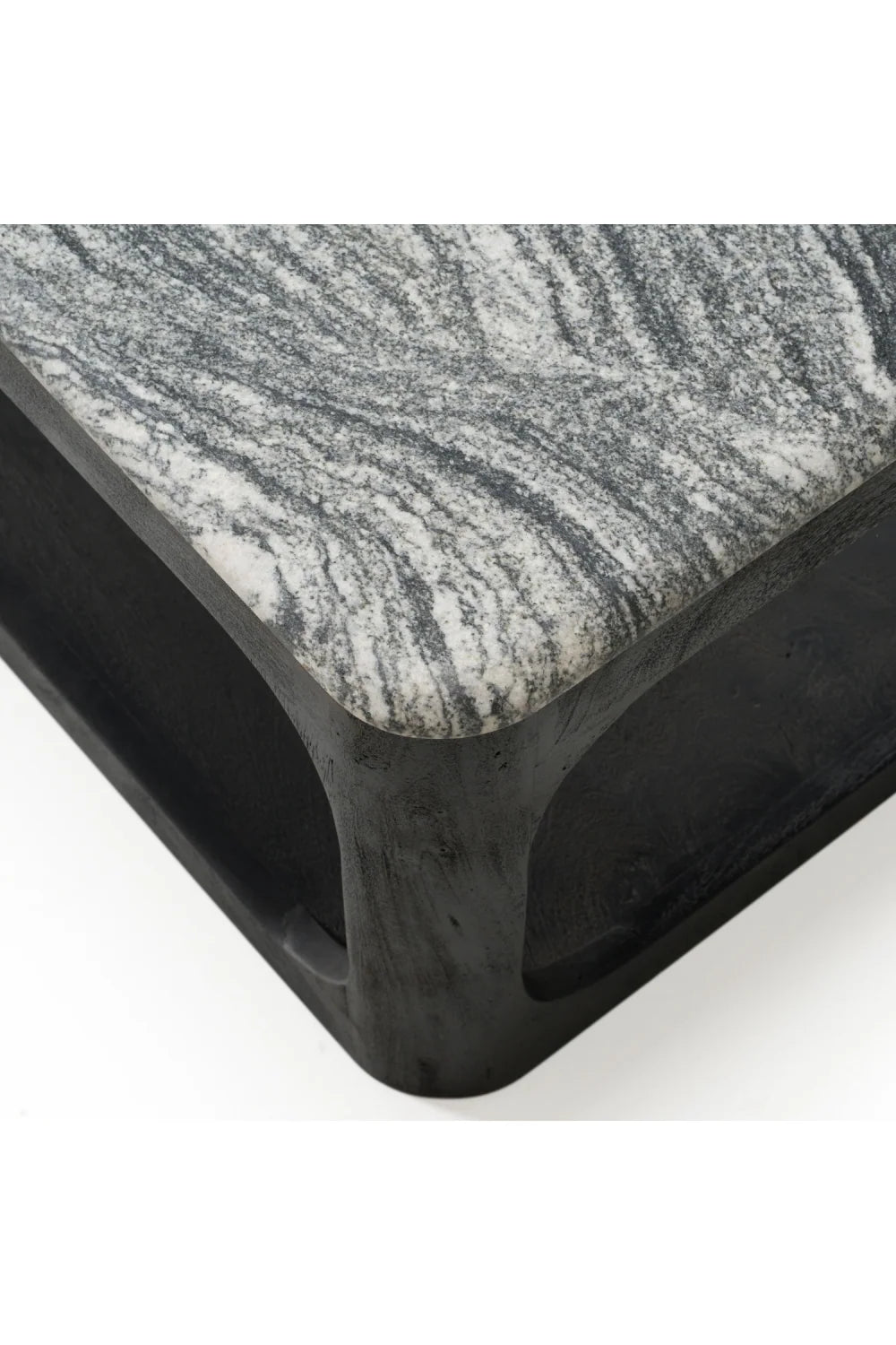 Luxury White Granite Coffee Table Modern Italian Style for Villa