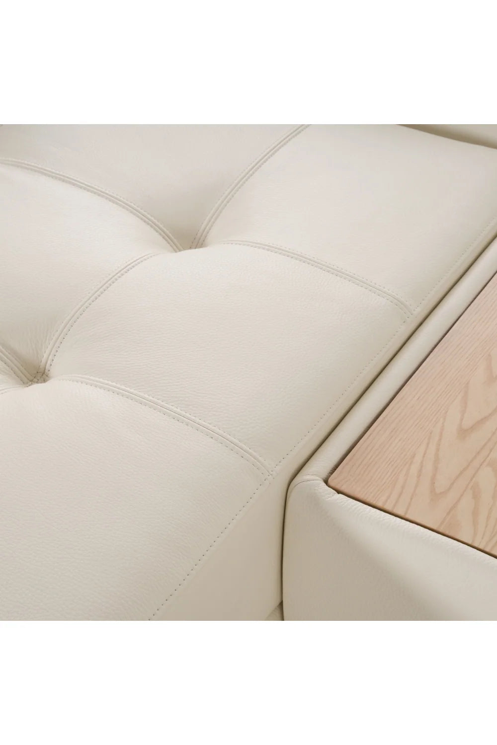 Luxury White Leather Modular Sofa Modern Italian Style for Villa