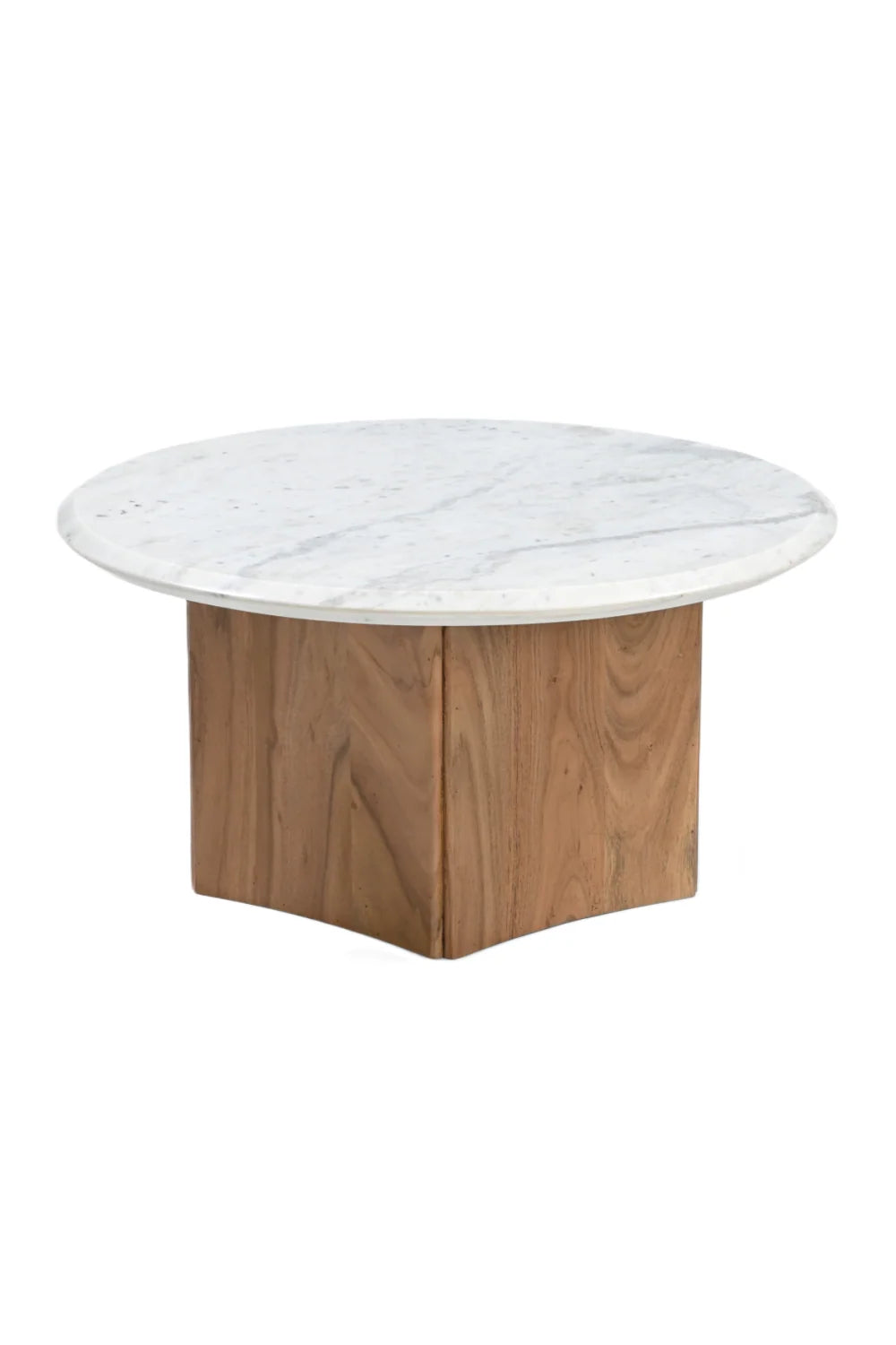 Luxury White Marble Coffee Table Modern Italian Style for Villa